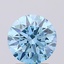 2.05 Ct. Fancy Vivid Blue Round Lab Grown Diamond