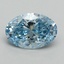 2.09 Ct. Fancy Vivid Blue Oval Lab Grown Diamond
