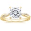 18K Yellow Gold Petite Twisted Vine Diamond Ring (1/8 ct. tw.), smalltop view