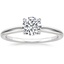 18K White Gold Kalina Ring, smalltop view