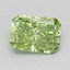 1.05 Ct. Fancy Vivid  Green Radiant Lab Grown Diamond