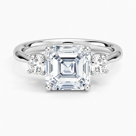 18K White Gold Selene Three Stone Diamond Ring (1/3 ct. tw.)