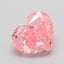 1.24 Ct. Fancy Vivid  Pink Heart Lab Grown Diamond