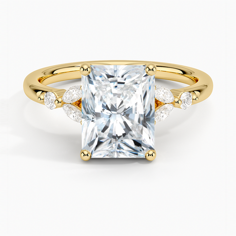 Vintage Floral Engagement Ring