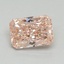1.00 Ct. Fancy Vivid Pink Radiant Lab Grown Diamond