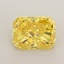 0.83 Ct. Fancy Vivid  Yellow Radiant Lab Grown Diamond