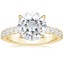 18K Yellow Gold Anthology Half-Coverage Diamond Ring (1/2 ct. tw.), smalltop view