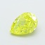 1.08 Ct. Fancy  Yellow Pear Lab Grown Diamond
