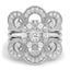 Custom Arcing Triple Band Diamond Ring