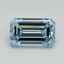 1.54 Ct. Fancy Intense Blue Emerald Lab Grown Diamond