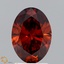 1.95 Ct. Fancy Deep  Orange Oval Lab Grown Diamond