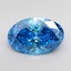 2.03 Ct. Fancy Vivid Blue Oval Lab Grown Diamond