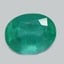 8.9x7.0mm  Green  Oval   Emerald