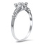 The Joel Ring, smalltop view on a hand