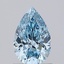 0.83 Ct. Fancy Vivid Blue Pear Lab Grown Diamond