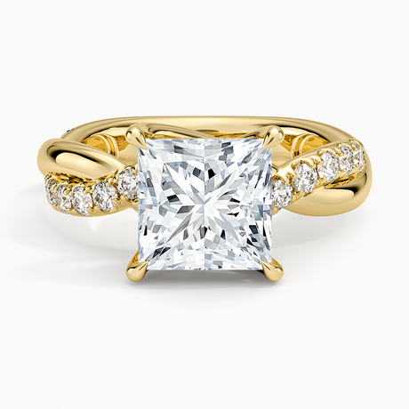 Cascade Twisted Diamond Ring