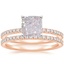 14K Rose Gold Luxe Ballad Bridal Set (1/2 ct. tw.)