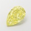 3.08 Ct. Fancy Intense Yellow Pear Lab Grown Diamond