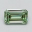 1.07 Ct. Fancy Vivid Pacific Green Emerald Lab Grown Diamond