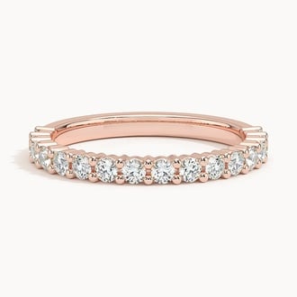 Shared Double Prong Diamond Ring (1/2 ct. tw.) in 14K Rose Gold