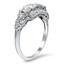 The Abella Ring, smalltop view on a hand