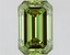 0.91 Ct. Fancy Vivid  Green Emerald Lab Grown Diamond