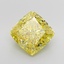 5.79 Ct. Fancy Vivid Yellow Cushion Lab Grown Diamond