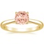 18K Yellow Gold Dawn 1.5mm Diamond Ring, smalltop view