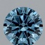 1.50 Ct. Fancy Vivid Blue Round Lab Grown Diamond