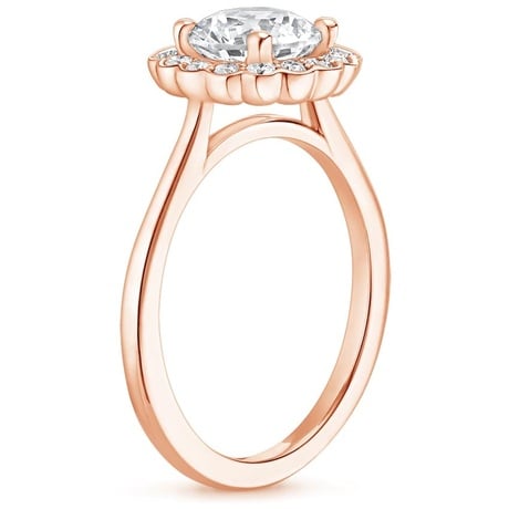 14K Rose Gold Violette Diamond Ring