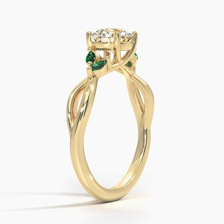 Engagement Ring With Emeralds