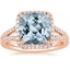 14K Rose Gold Fortuna Halo Diamond Ring (1/2 ct. tw.), smalltop view