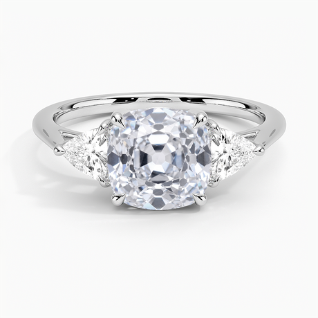 Luxe Trillion Three Stone Diamond Ring - Brilliant Earth