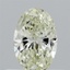 0.47 Ct. Fancy Light Yellow Oval Lab Grown Diamond
