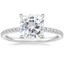 18K White Gold Perfect Fit Three-Quarter Diamond Ring (1/4 ct. tw.), smalltop view