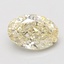 1.52 Ct. Fancy Yellow Oval Lab Grown Diamond