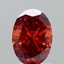 1.01 Ct. Fancy Vivid Orange Oval Lab Grown Diamond