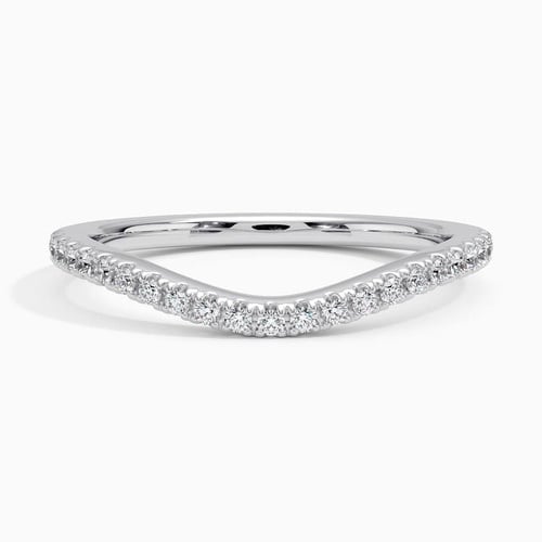 ★Numbering #3511 Pave Curved Link Ring White d465166b663a6e6a7ce4c39608dfbb