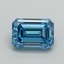 2.11 Ct. Fancy Vivid Blue Emerald Lab Grown Diamond