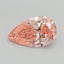 0.70 Ct. Fancy Intense Pink Pear Lab Grown Diamond