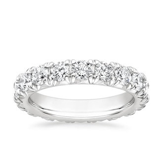 French Pavé Eternity Diamond Ring (3 ct. tw.)