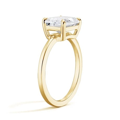 East-West Solitaire Engagement Ring