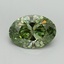 3.00 Ct. Fancy Vivid Green Oval Lab Grown Diamond