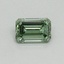0.42 Ct. Fancy Vivid Pacific Green Emerald Lab Grown Diamond
