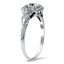The Mendy Ring, smalltop view on a hand