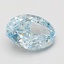 2.05 Ct. Fancy Vivid Blue Oval Lab Grown Diamond