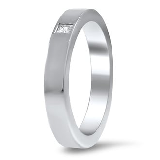 Custom Square Princess Flush Set Band
