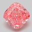 2.08 Ct. Fancy Vivid Pink Cushion Lab Grown Diamond