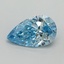 5.01 Ct. Fancy Vivid Blue Pear Lab Grown Diamond
