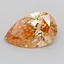 1.30 Ct. Fancy Vivid Yellowish Orange Pear Lab Grown Diamond